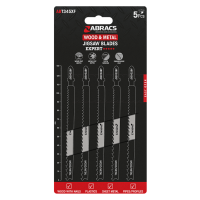 Abracs Expert Jigsaw Blades Wood & Metal, 5pcs/Pack
