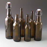 Glass Beer Bottles Swing Top & Crown Finish