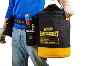 Python Standard safe bucket, load rating 45.4 kg (100 lbs), Hook and loop, Canvas, 30L