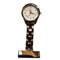24 hour chrome fob watch, designed to attach to your uniform.