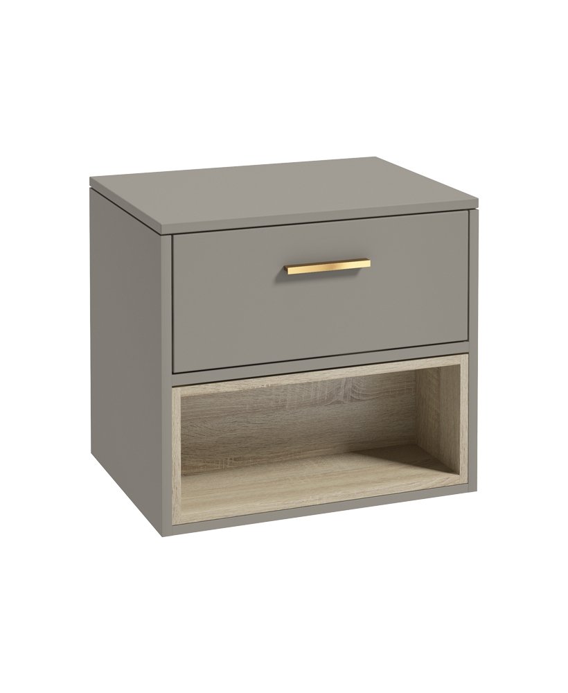 MALMO 60CM COUNTERTOP KHAKI MATT - CHROME HANDLE