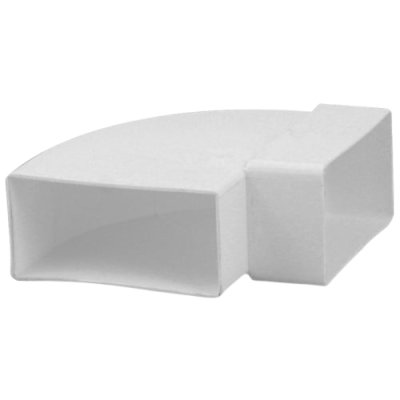 Bocht PVC wit horizontaal  204x60