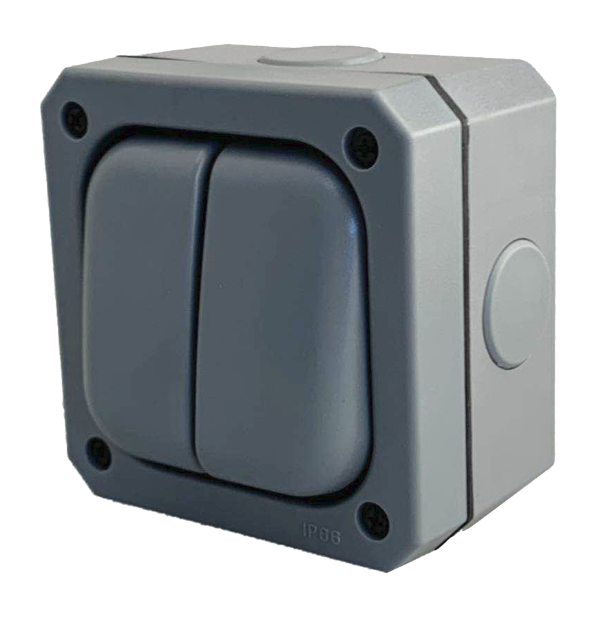 Plymouth ES304 Outdoor IP66 Switch 2 Gang 2 Way CESCO