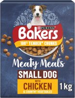 Bakers Complete Small Dog Meaty Meals - Chicken 1kg x 5