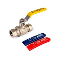 Inta 15mm Universal Gas And Water Lever Ball Valve IN89ALGWC15