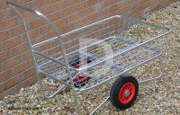 2 WHEEL GALVANISED GARDEN CENTRE TROLLEY