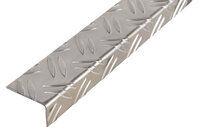 Alberts Angle Checker Plate Aluminium 66x36mm 1 Metre 468927
