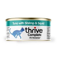 Thrive Cat Can - 100% Complete Tuna, Shrimp & Squid 75g x 12