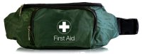 Empty First-Aid Bum Bag 2 Compart. - Green 410x110x130mm