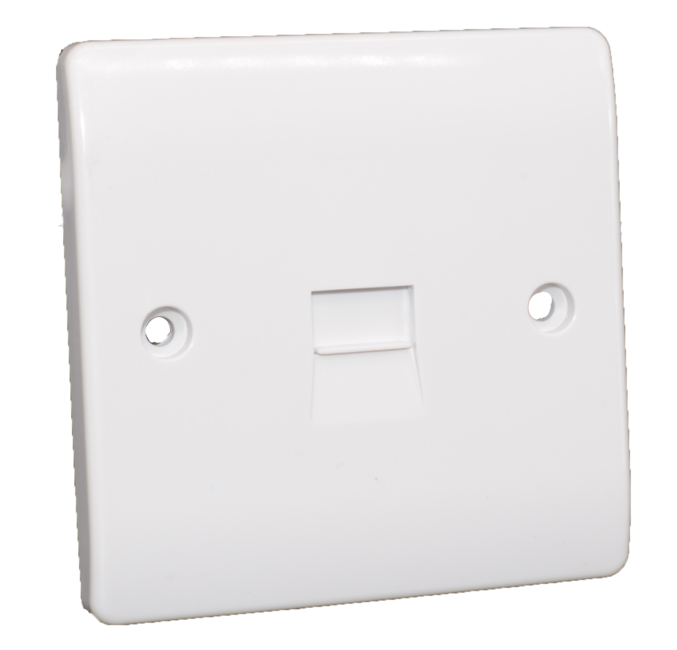 Slimline BT Secondary Telephone Socket 1 Gang In Stock CESCO