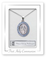 Communion Sterling Silver Necklet/Miraculous   (C69242)