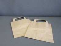 Bag/handle Small Brown Paper 7x11x9