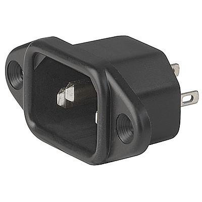 IEC Panel Inlet C14/C18 Screw on, front side.