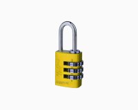 Federal Padlock 20mm Yellow Aluminium combination