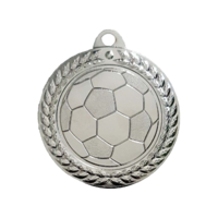 40mm Soccer Ball Medal (Silver)