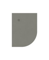 SLATE TAUPE 1200X900MM LH OFFSET QUADRANT SHOWER TRAY & WASTE