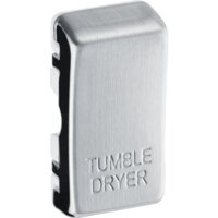 NEXUS BRUSHED STEEL ROCKER CAP MARKED TUMBLE DRYER