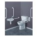 DOC M VISTA PACK C/W TMV3 MIXER 500MM BASIN  WHITE / BLUE