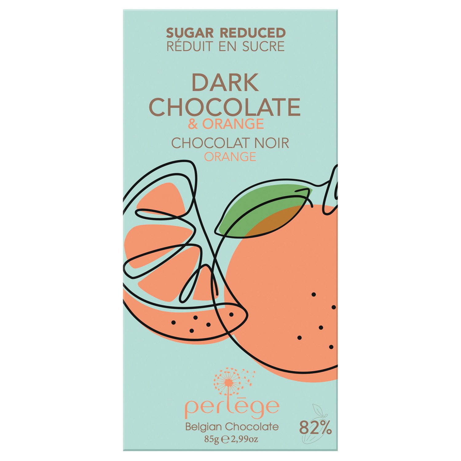 Perl?ge dark chocolate tablet with orange - 12x85g