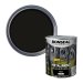Ronseal Direct to Metal Paint Black Gloss Tin & Swatch