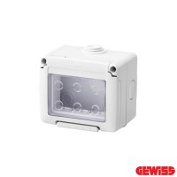 Gewiss 3 Gang IP55 Waterproof Enclosure