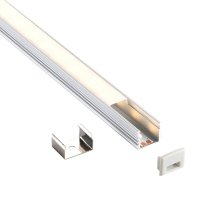 Saxby Rigel Surface 2Mtr Aluminium Profile/Extrusion Silver