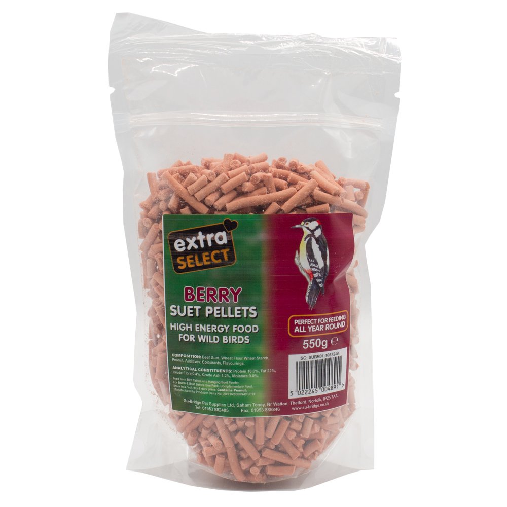 Extra Select WB028 Berry Suet Pellets 6x550gm