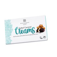 Whitakers dark choc salted caramel fondant creams in carton - 14x150g