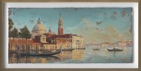 Hand Painted Picture Venice 60x120cm