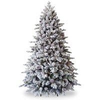 National Tree Company Snowy Dorchester Pine Feel Real Tree 7.5FT
