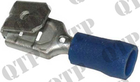 Terminal 6.3mm Piggy Back Blue