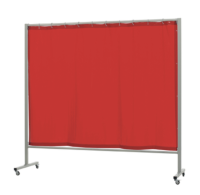 ORANGE WELDING CURTAIN OPTI 215.O ON WHEELS 2x2.15m