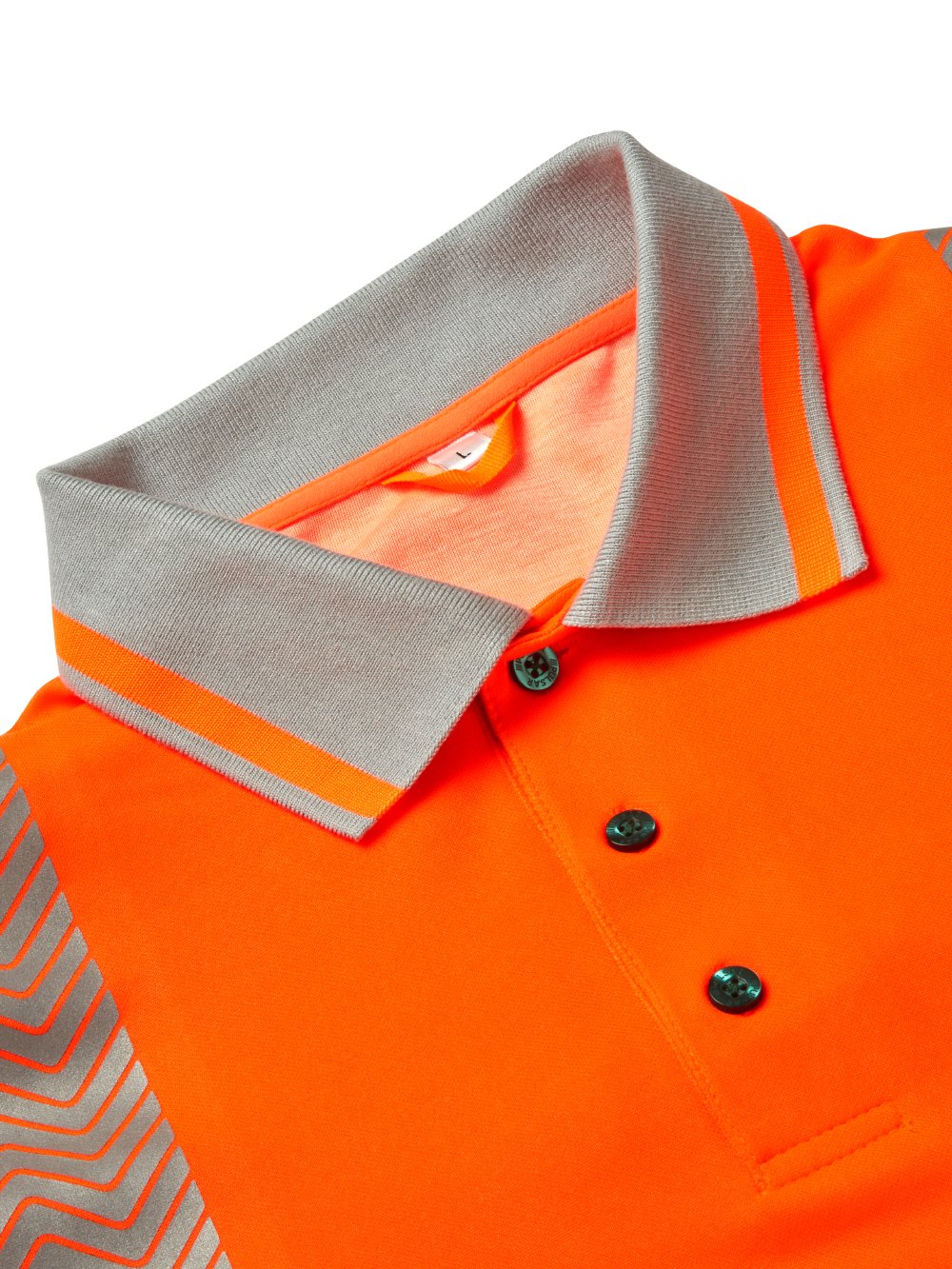 PULSAR&reg; LIFE Men's Hi-Vis Long Sleeve Orange Polo Shirt