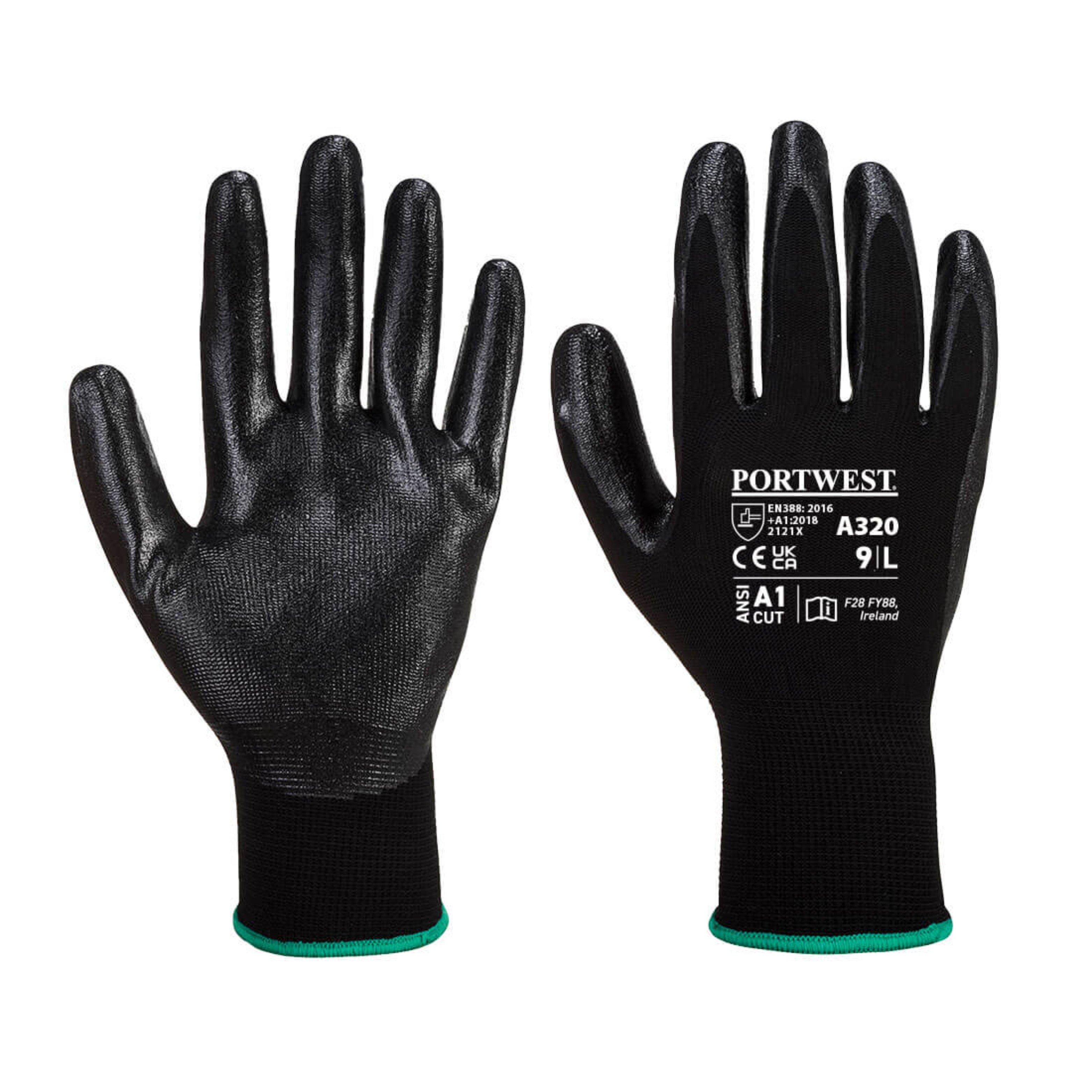 Portwest Nitrile Foam Glove Black