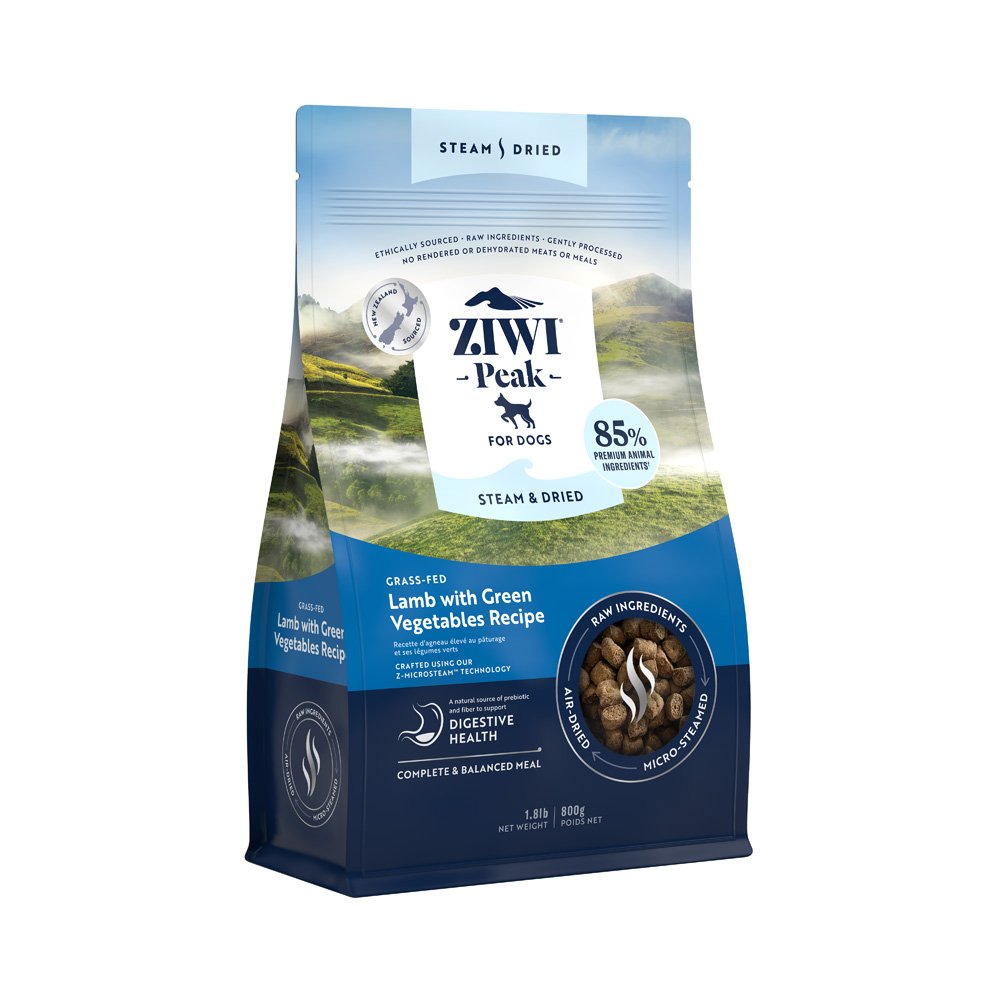 Ziwipeak Dog Steam and Dried Lamb Dry Food Pouch 800gm