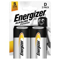 Energizer D Size Alkaline Power - Pack of 2