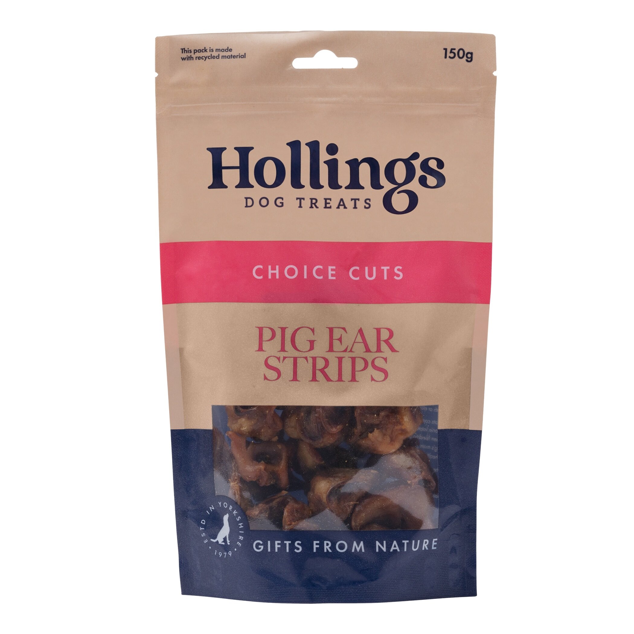 Hollings Pigs Ear Strips 8 x 150g AR Wholesale