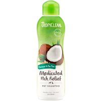 TropiClean Medicated Itch Relief Oatmeal & Tea Tree Shampoo 355ml x 1