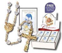 Confirmation Rosary/Glass   (F6320)