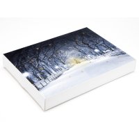 Snow in the park design empty advent calendar - 24 choc - 10pcs