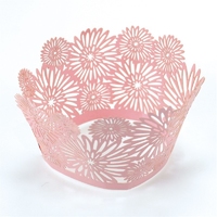 2258 CUPCAKE WRAP-DAHLIA-PINK-12PCE-52mm