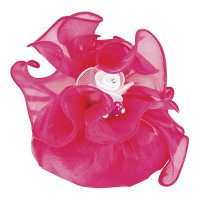 Organza Drawstring Square Doily Fuchsia - 300 x 300