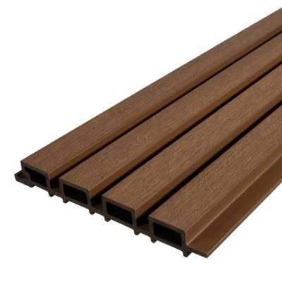 Linear Slatted Composite Cladding Board Teak 219x26mm x 3.6m