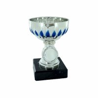 110x70mm Silver Blue Plastic Cup