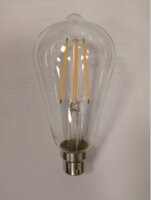 EVOLAMP 7.5W DIMMABLE LED FILAMENT SQUIRREL CLEAR LAMP BC/B22 2700K WARM WHITE