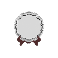 20cm Swatkins Heavy Nickel Plated Chippendale