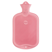 Sanger Ribbed Hot Water Bottle Pink 2L