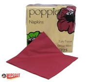 DINNER SERVIETTES BURGUNDY 2ply 40cm c/s2000