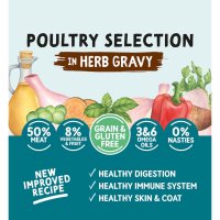 Naturo Adult Dog Pouch Poultry Selection in Herb Gravy 100g 40pk x 1