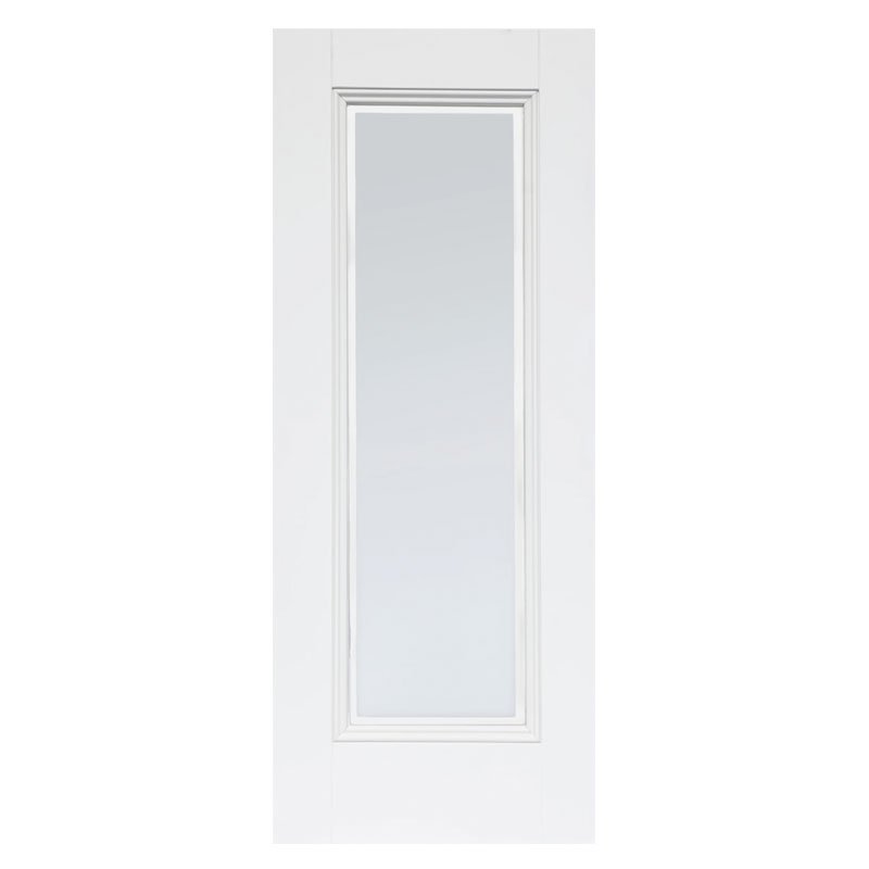Eindhoven Deluxe White Primed Door Glazed